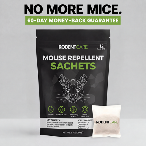 Place these pouches where mice hide – and watch them disappear