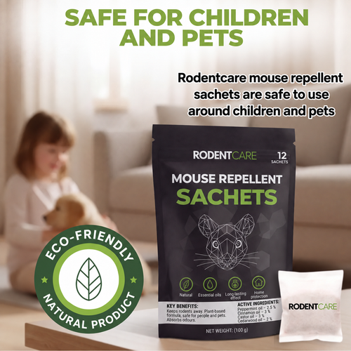 Place these pouches where mice hide – and watch them disappear